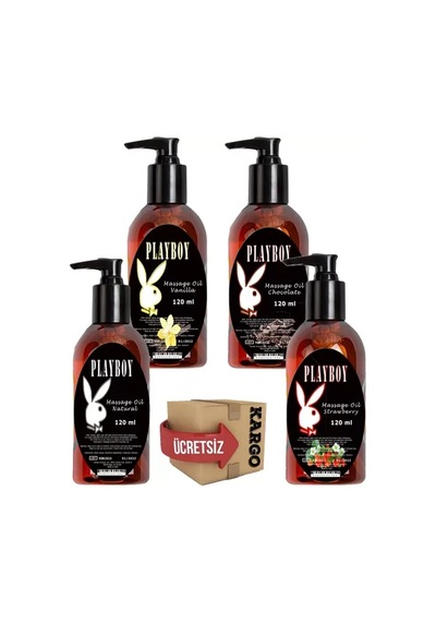 Hubrendy Sh Playboy Massage Oil 120 Ml 4 Çeşit Vücut Masaj Yağı