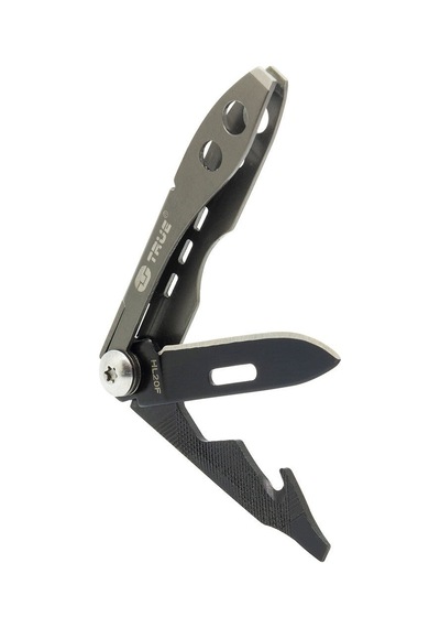 True Utility 584K Tweezer Tool Kamp Çakı Gümüş - Siyah
