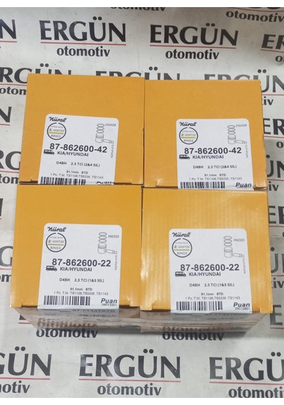 Motor Piston+segman Std H100-kıa Bongo K2500 D4bh Motor 2.5 Tci 4lü Kit 1.3. Ve 2.4. 8771337-8771339 Std