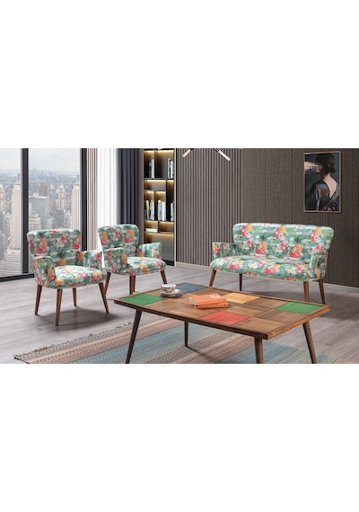 Bahar Çay Seti (Balkon, Salon, Cafe, Ofis) 2+1+1