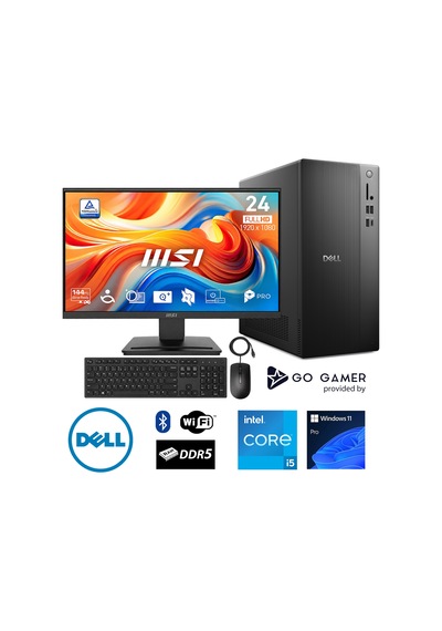 Dell Pro Tower Essential DL57D i5-13400 8 GB 512 GB SSD 24" W11P Masaüstü Bilgisayar