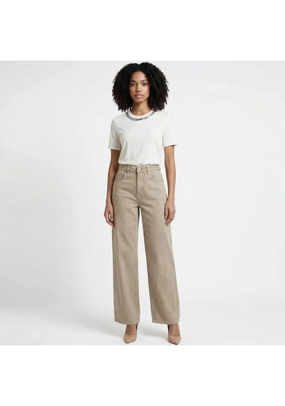 Only Onltaylor-sılla Hw Barrel Pant Pnt Kadın Gri Denim Pantolon - 15367377