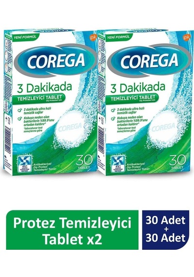 Diş Protez Temizleyici 30 Tablet-2 Adet