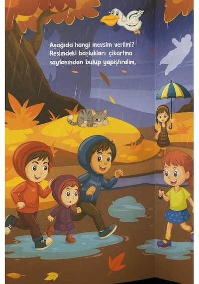 Sticker Kitabım Mevsimler - 60 Çıkartmalı Eğitici Ve Renkli Aktivite Kitabı - Çocuklar İçin