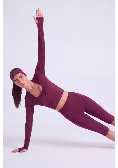 Holly Lolly Bağlamalı Crop Kesim Ellen Bolero Bordo