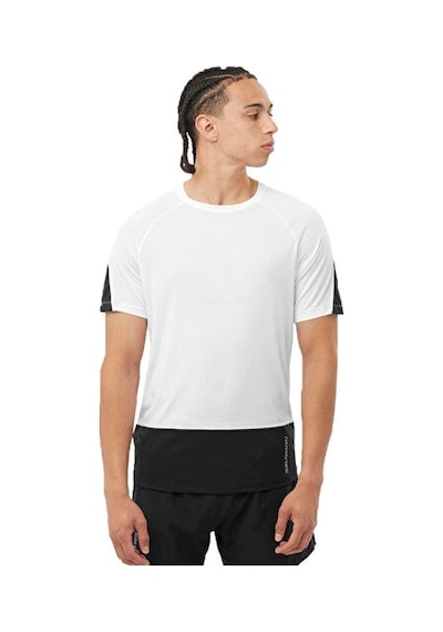 Salomon Cross Run Erkek Koşu Tişörtü Lc2194500 Beyaz