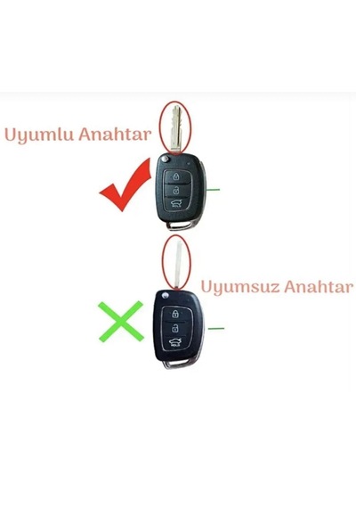 Hyundai Bayon I10 I20 Ix35 Elantra Tucson Uyumlu Anahtar Kılıfı