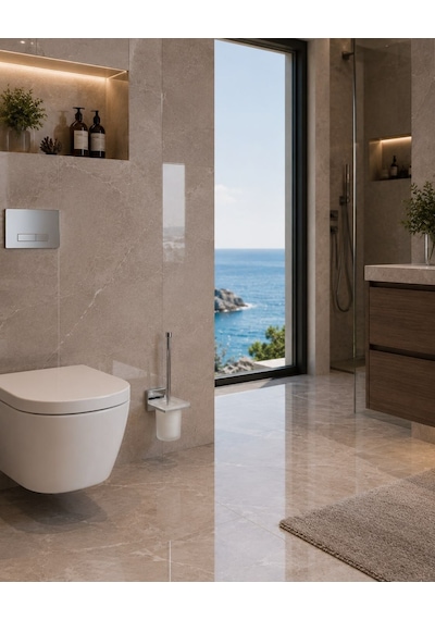 Angled Klozet Fırçası Acar 10.08.101 000 Açık Krem