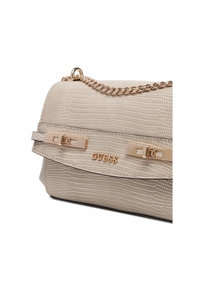 Guess Melinda Mini Dönüştürülebilir Çapraz Askılı Kapaklı Kadın Bej Omuz Çantası Hwkl9933780-lta Bej