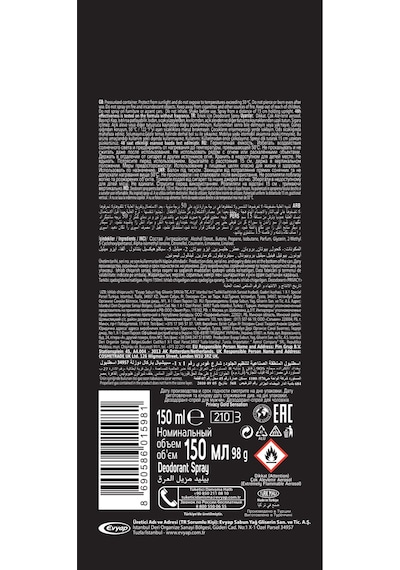 Privacy Man Gold Sensation Erkek Deodorant 6 x 150 ML