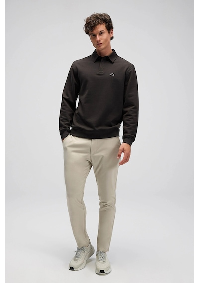 Ellesse Erkek Polo Yaka Sweat Em607-kh Koyu Haki Koyu Haki