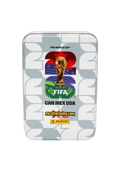 Fıfa World Cup 2026 Adrenalyn Xl Trading Card Metal Kutu - Beyaz Kutu Renkli