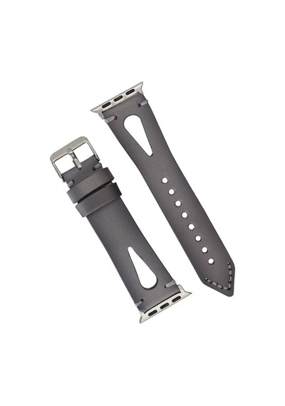 Bouletta Apple Watch Uyumlu Deri Kordon Ba2 42-44-45Mm Rst9Ef Gri