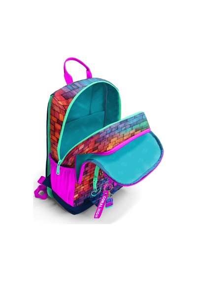 Coral High Pembe Lacivert Grafiti Yazılı Okul Sırt Çantası 23629