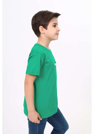 Toontoy Kids Toontoy Erkek Çocuk Actıve Armalıtişört Koyu Yeşil