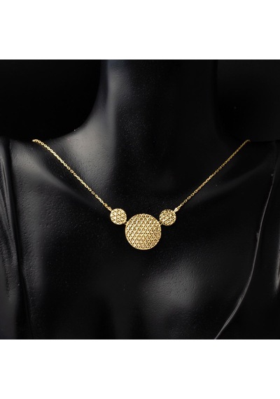 Yaşam Çiçeği Kolye Küpeli Altın Set Takımı ST2LBS14K18248