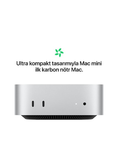 Apple Mac Mini MCYT4TU/A M4 24 GB 512 GB SSD macOS Mini Pc