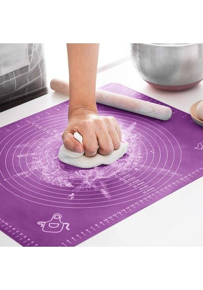 İbico İ22-370 Dikdörtgen Renkli Silikon Hamur Matı 40x50 Cm Ölçek Çizimli 150 Gr
