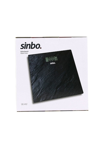 Sinbo Sbs-4450 Banyo Baskül Terazi Tartı 26x26cm 180kg/50gr Pilli Dijital Siyah Cam Lcd Ekran Diğer