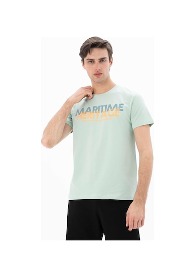 AR-MA Arma Erkek Slim Fit Bisiklet Yaka Tişört Y25344452201 Yeşil