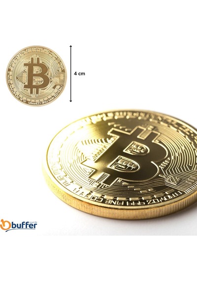 Buffer Bitcoin Madeni Hatıra Parası Madeni Bitcoin Hediye Sikke Para Diğer