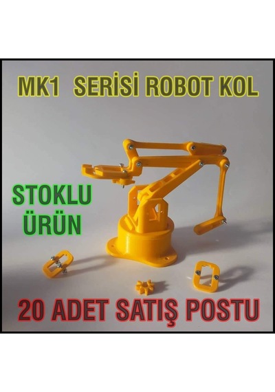 Arduino - Pic - Raspberry Pi [ Robot Kol Plastik Set ] Ekleme