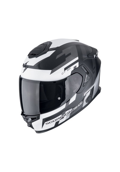 Scorpion Apex Exo-gt Sp Carbon Matrix Air Tornado Kapalı Motosiklet Kaskı Mat Siyah Gümüş
