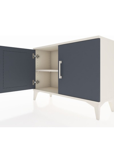 Arges Şifonyer Tek Raflı 2 Kapaklı 88x30x64 Aytaşı-antrasit Aytaşı