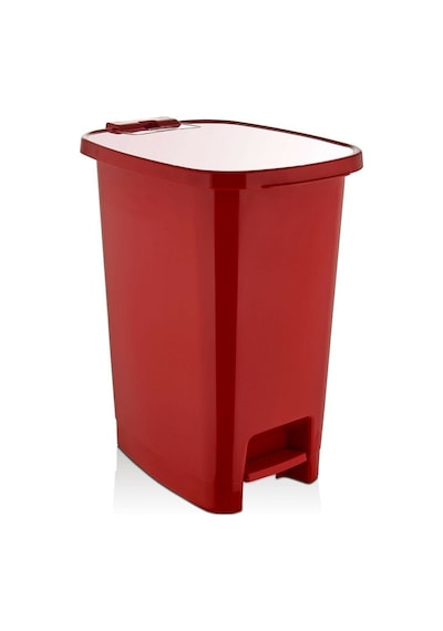 Pedallı Plastik Çöp Kovası 10 Litre Kırmızı - 140R Kırmızı