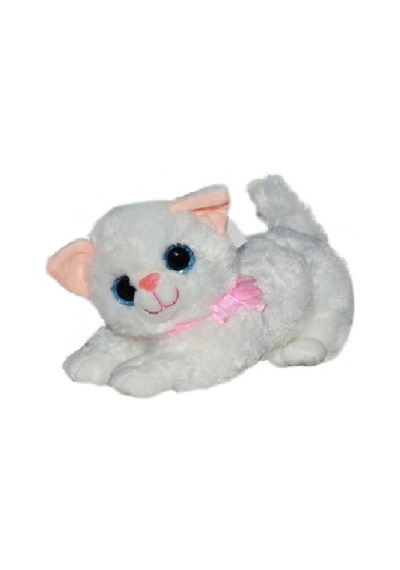 Peluş Sesli Kedi Çok Renkli
