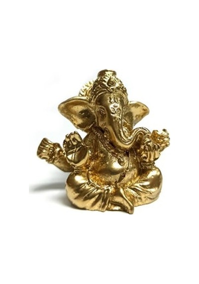 Cajuart Minyatür 5 Cm Hint Ganesh Fil Buda Biblo Teraryum Süs