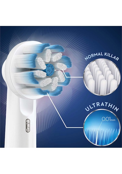 Oral-B Sensitive Clean 4'lü Diş Fırçası Yedek Başlığı EB60