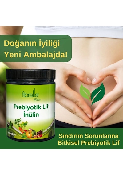 Fibrelle İnülin Prebiyotik Lif Plastik Ambalaj 500 G
