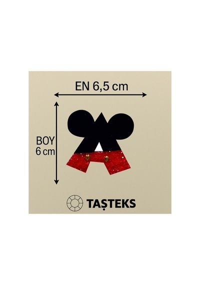 Taşlı Ütülenebilen Veya Sticker Olarak Kullanılabilen ' Mickey A ' Harfi