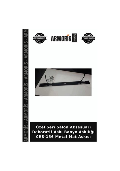 Özel Seri Salon Aksesuarı Dekoratif Askı Banyo Askılığı Crs-156 Metal Mat Askısı Diğer