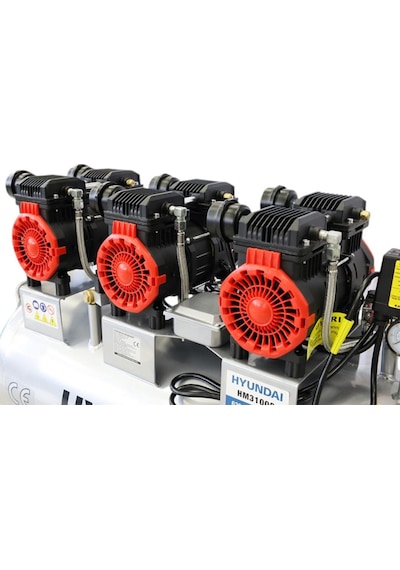 Hyundai HM3100S 6 HP Sessiz Ve Yağsız Hava Kompresörü 100 L