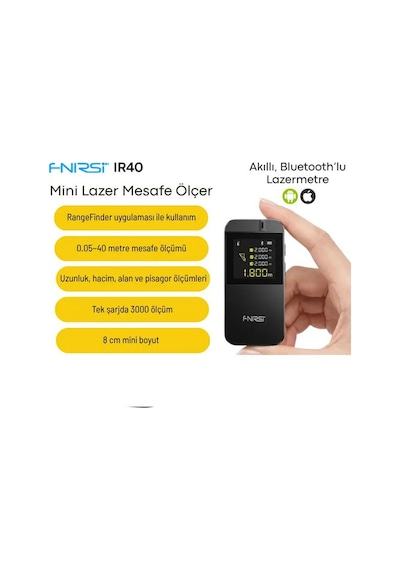 Fnırsı Ir40 Mini Akıllı Mesafe Ölçer Lazermetre