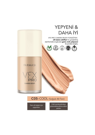 Farmasi Vfx Pro Camera Ready Fondöten C05 30 ML