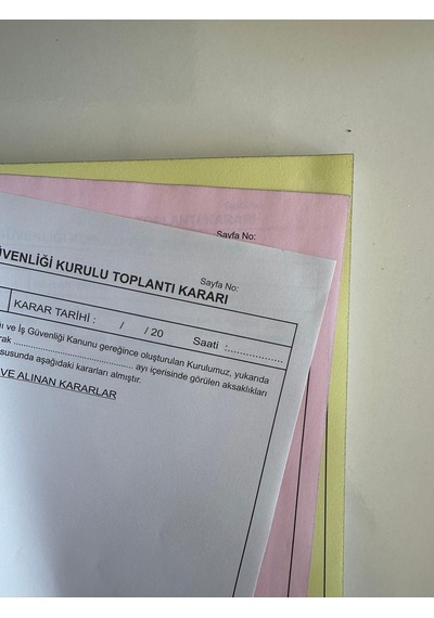Düvenci 2 Adet İş Sağlığı Ve İş Güvenliği Kurul Karar Defteri