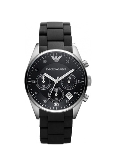 Emporio Armani Ar5868 Siyah Silikon Kaplama Saat Kordonu