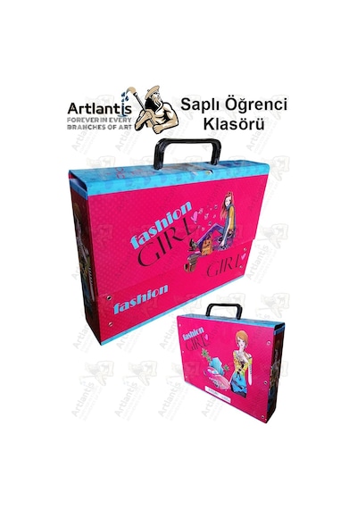 Saplı Klasör 1 Adet Kolplu Klasör Öğrenci Klasörü 32x24x7 Cm Saplı Çanta Saplı Dosya Okul Sınıf Mavi