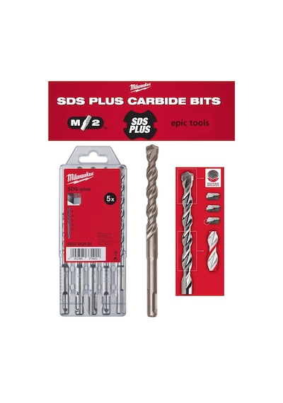 Milwaukee 5'li Sds Plus Ms 2 Elmas Matkap Ucu Seti – 4932352834