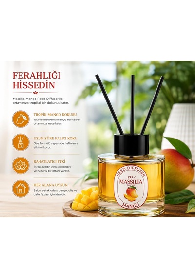 Reed Diffuser Çubuklu Oda Kokusu 100 Ml Şeffaf Cam Şişe Diğer