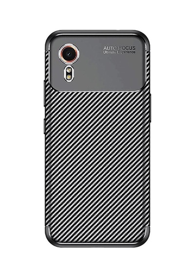 Samsung Galaxy Xcover 7 Kılıf Auto Focus Karbon Kapak - Siyah