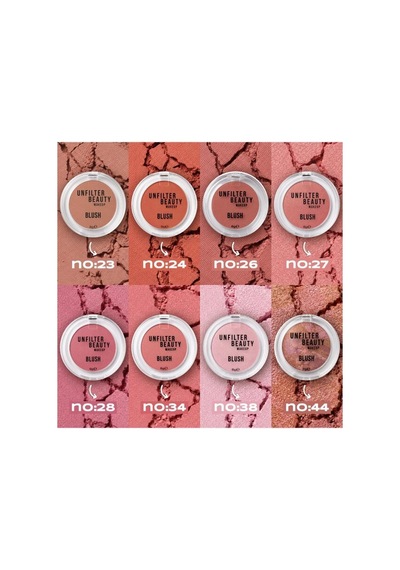 Makeup Transparan Fıxın Pudra No:1+toz Allık No:26+toz Aydınlatıcı No:12 Çok Renkli