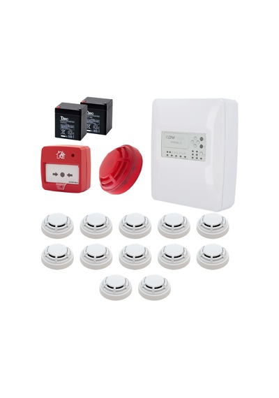 Dmtech Fp9000l-2-12 Konvansiyonel Sistem Yangın Alarm Seti 12 Li