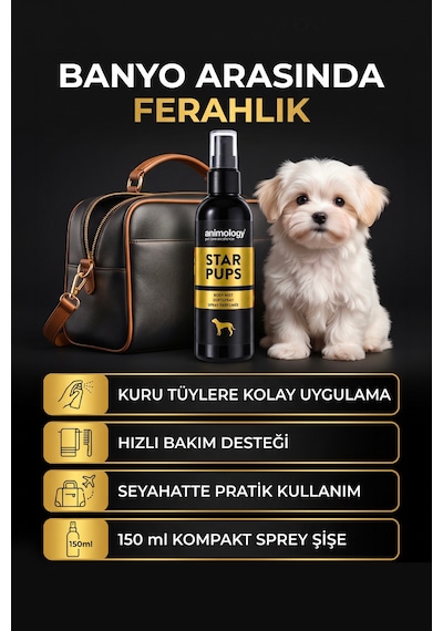 Animology Star Pups Fragrance Mist Yavru Köpek Parfümü 150 Ml