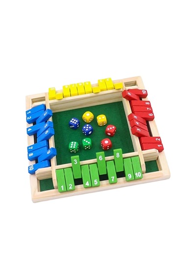 Shut The Box Aile Oyunu 8 Küp - Eğitici Matematik