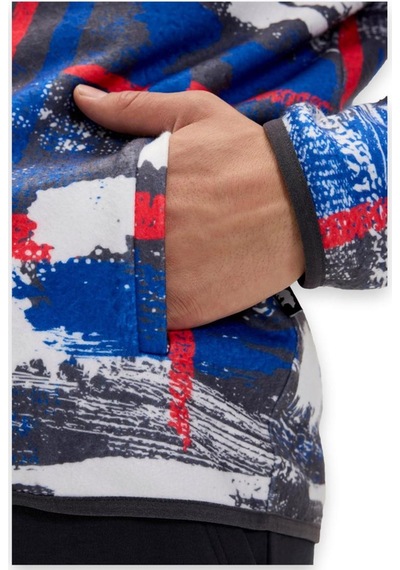 Bad Bear 24.02.21.001 Drew Full Zip Polar Mavi Erkek Ceket Mavi