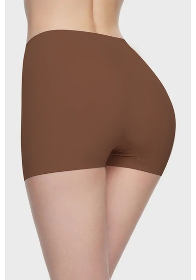 Carigna Model Dikişsiz Lazer Kesim Külot Boxer Esnek Iz Yapmayan Model Kahve Renk Kahve